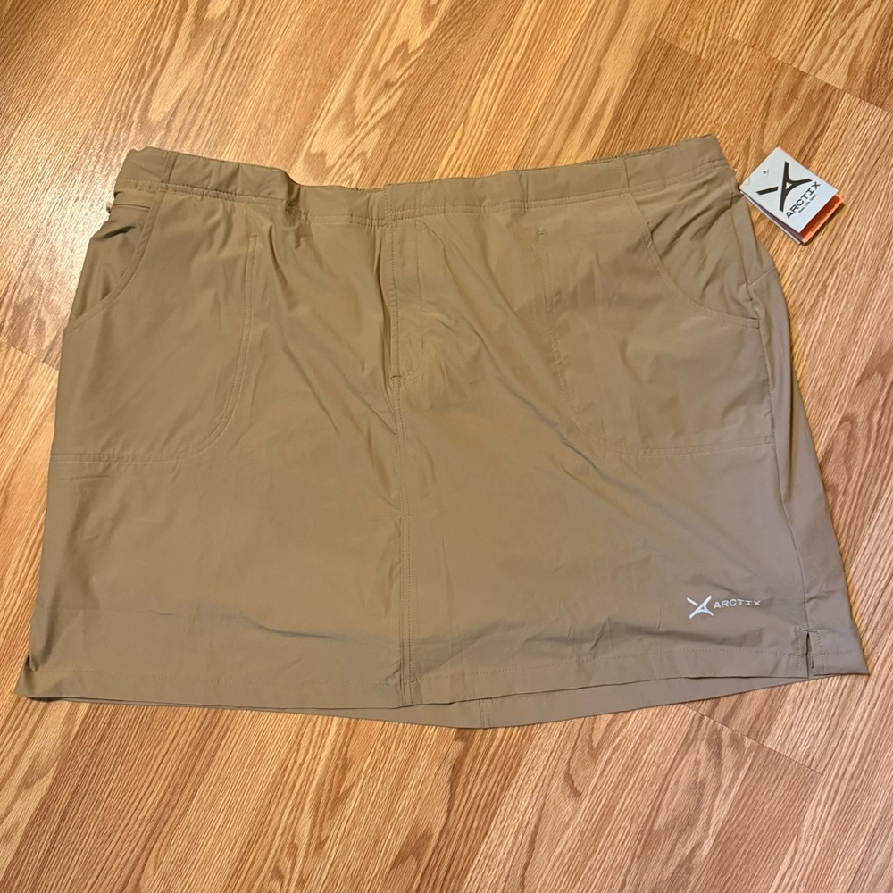 New NWT Arctix Women’s Active Athletic Skort Khaki Size 3XL‎ UPF 50